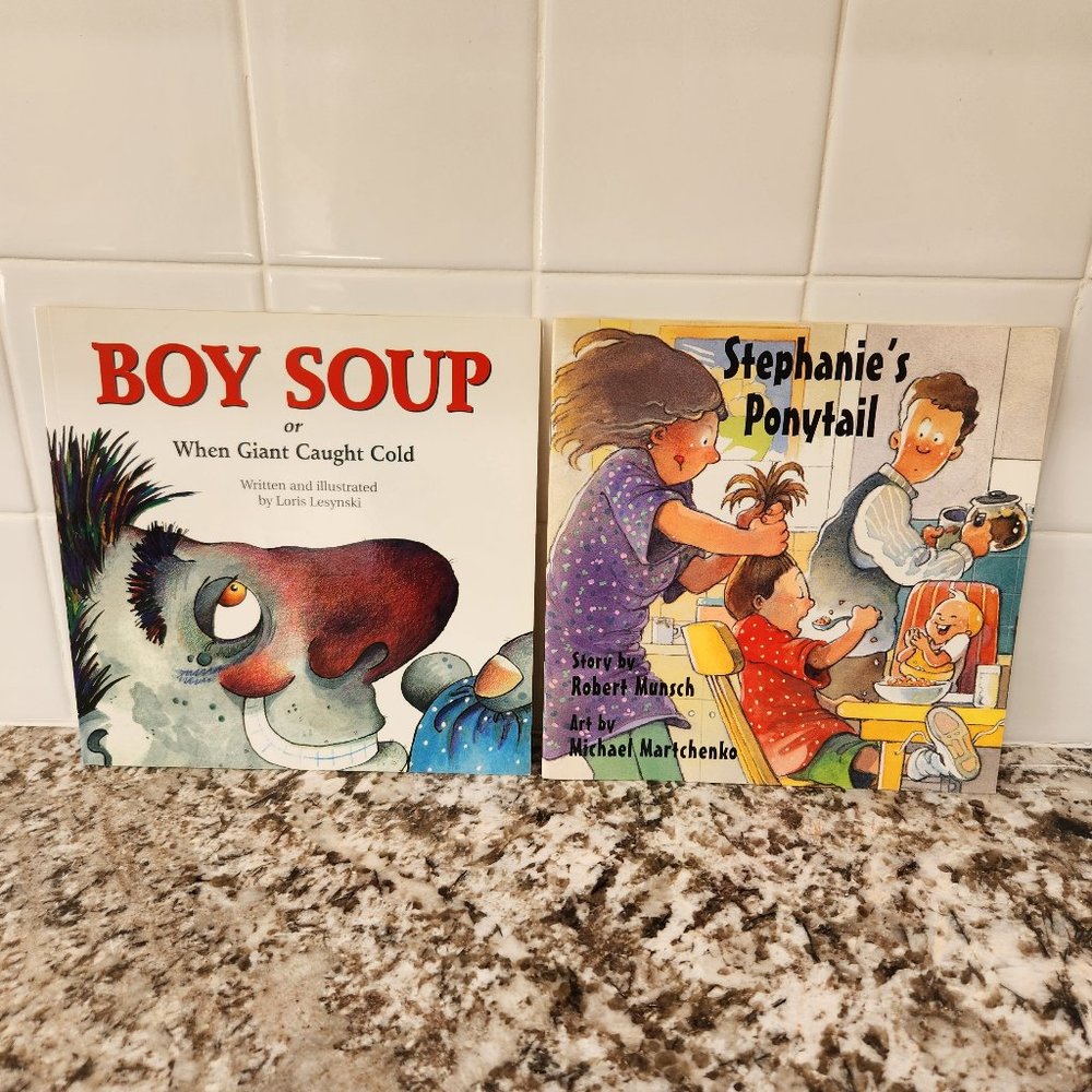 Picture Books for Children Boy Soup and Stephanie's Ponytail